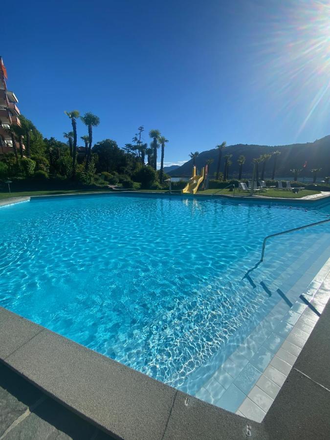 Holiday On The Lake Lugano Bissone Exterior foto